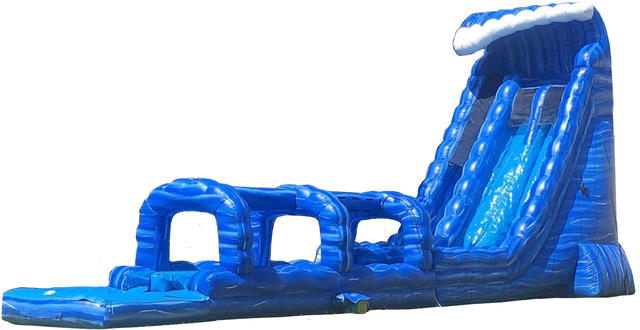 27ft Blue Crush Double Lane Waterslide 27ft Blue Crush Double Lane Waterslide