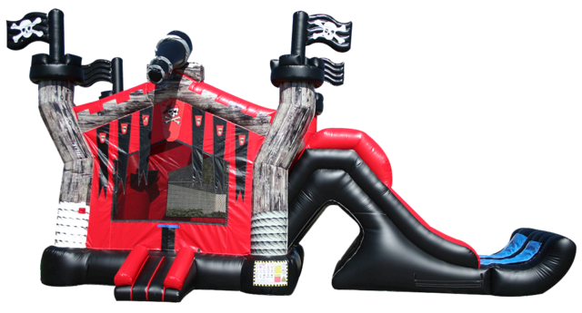 Pirate Combo Bounce House and Double Lane Slide (Dry) Pirate Combo Bounce House and Double Lane Slide (Dry)