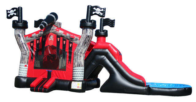 Pirate Combo Bounce House and Double Lane Water Slide (Wet) Pirate Combo Bounce House and Double Lane Water Slide (Wet)