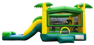 Tropical Combo Water Slide & Bounce House (Wet) Tropical Combo Water Slide & Bounce House (Wet)