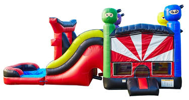 Ninja Bounce House and Slide 6 in 1 Fortress (Wet) Ninja Bounce House and Slide 6 in 1 Fortress (Wet)